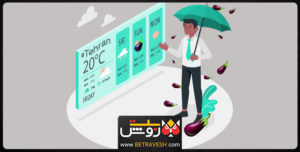بارش بادمجان در تهران
